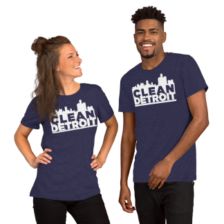 #CleanDetroit Classic Light Logo - Short-Sleeve Unisex T-Shirt