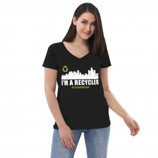 I'm A Recycler Women’s Recycled V-Neck T-Shirt